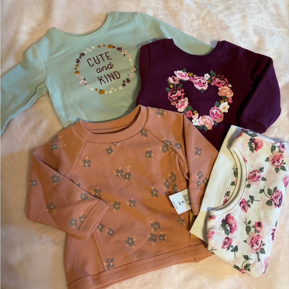 Floral Print Kids Sweatshirt